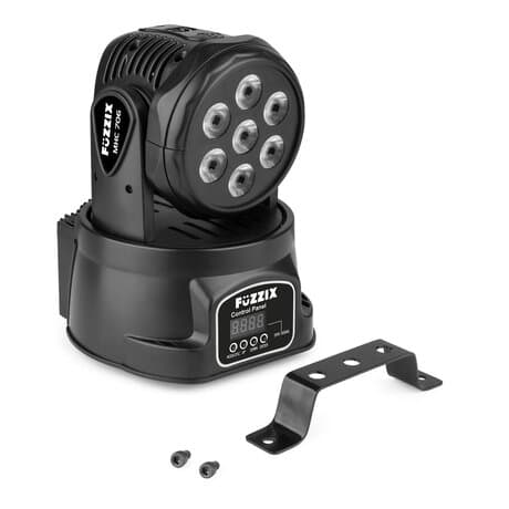 Fuzzix MHC706 LED-wash med rörligt huvud - 7x 6W RGBW-lysdioder - DMX