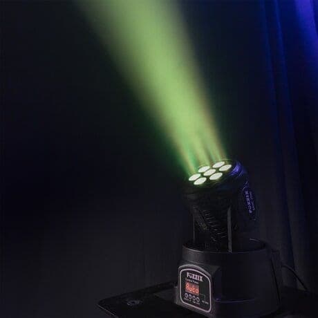 Fuzzix MHC706 LED-wash med rörligt huvud - 7x 6W RGBW-lysdioder - DMX