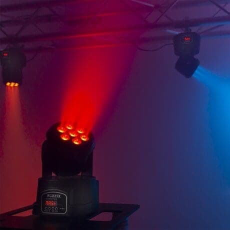 Fuzzix MHC706 LED-wash med rörligt huvud - 7x 6W RGBW-lysdioder - DMX