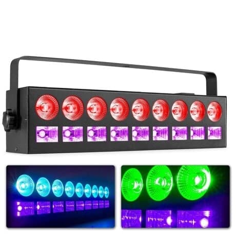 LCB99 BeamZ DMX LED bar 9 x RGBW + UV