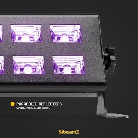BeamZ BUV293 LED blacklight bar med 18 kraftfulla UV-LED
