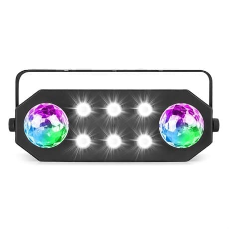 BeamZ StrobeMoon 2-i-1 discolampa med 2x LED moonflower och LED-stroboskop