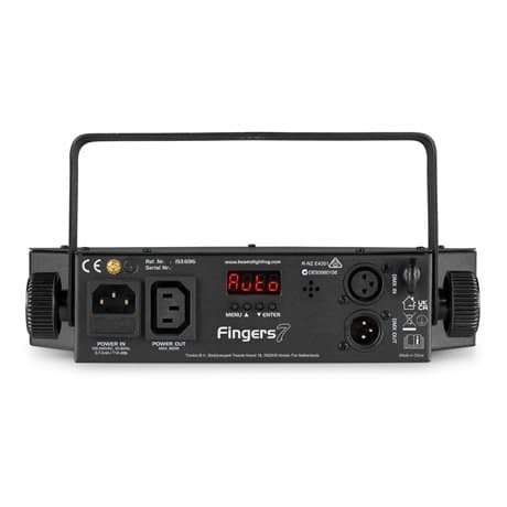 BeamZ Fingers7 flerfärgad LED-discolampa med 7 kraftfulla lysdioder - DMX - Fjärrkontroll