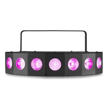 BeamZ Fingers7 flerfärgad LED-discolampa med 7 kraftfulla lysdioder - DMX - Fjärrkontroll
