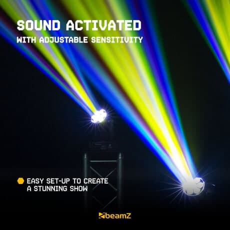 BeamZ Cobra160 -100 Watt Spot Moving Head med 6x 10 Watt RGBW B-Eye