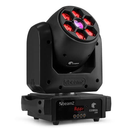 BeamZ Cobra160 -100 Watt Spot Moving Head med 6x 10 Watt RGBW B-Eye