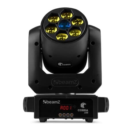 BeamZ Cobra160 -100 Watt Spot Moving Head med 6x 10 Watt RGBW B-Eye