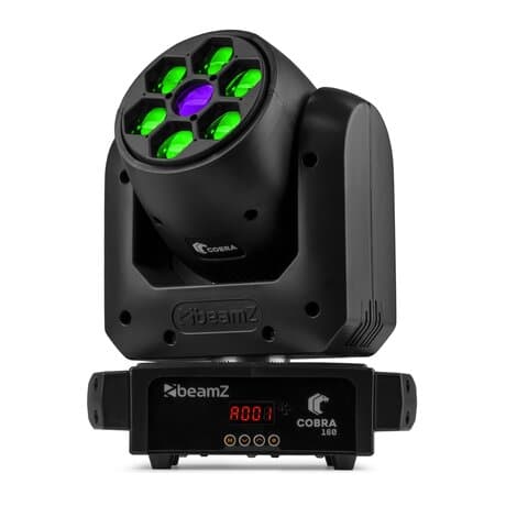 BeamZ Cobra160 -100 Watt Spot Moving Head med 6x 10 Watt RGBW B-Eye