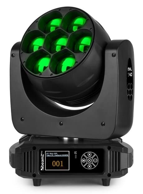 BeamZ Pro MHL740 LED Moving Head Zoom 7x40 Watt