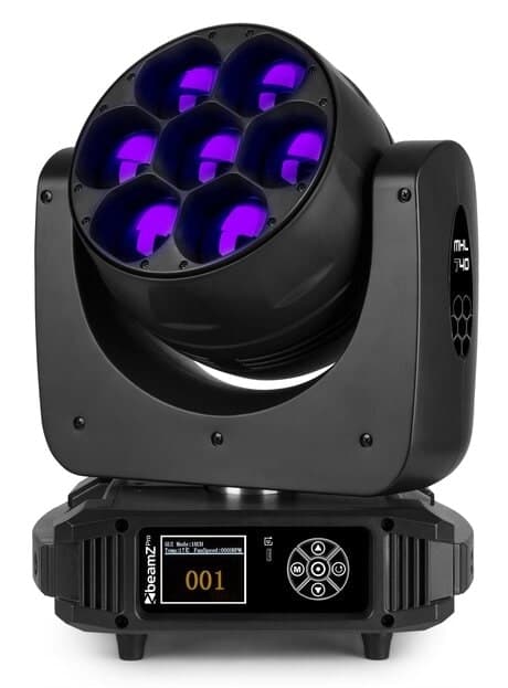 BeamZ Pro MHL740 LED Moving Head Zoom 7x40 Watt
