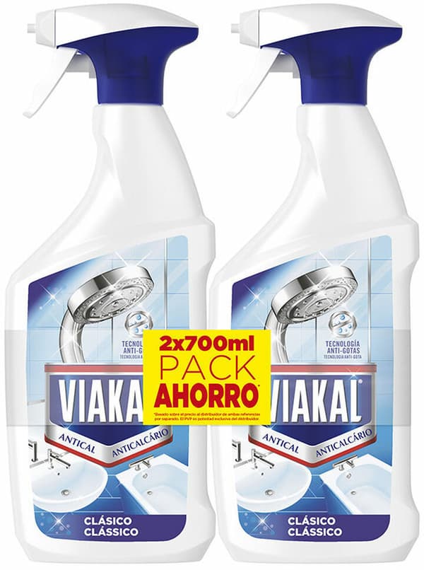 Cleaner Viakal   Spray Anti-limescale 2 x 700 ml