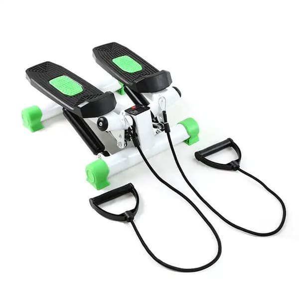 Kompakt Fitness Stepper med Motståndsband - Rymdbesparande Hemmaträning