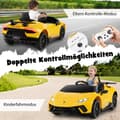 Miniatyrbild 7 av 8: Barnens Elbil, Lamborghini 12V, 118.5x63x48 cm, Rosa