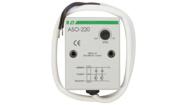 Trapphusströmbrytare 10A 0,5-10min 230V AC ASO-220