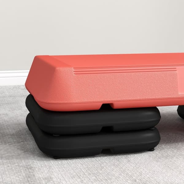 Rootz Stepper Aerobic Fitness Platform - Höjd justerbar - Träningssteg - Icke -halk - 72 cm x 35 cm x 10/15/20 cm