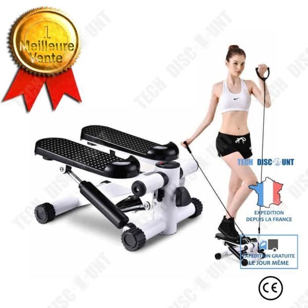 TD® Mute Stepper Home Mini Bantning Viktminskning Multifunktionell pedalmaskin Fitnessutrustning - Svart