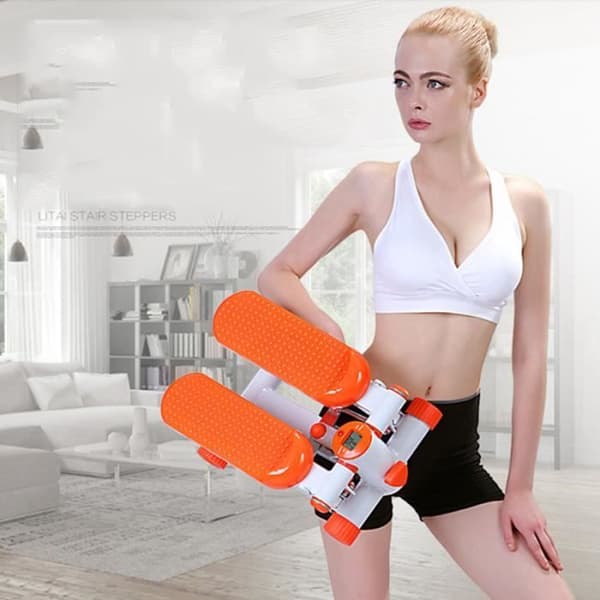 TD® Hydraulic Stepper Hushållsstorlek Twister Mini Stepper Silent Gym Pedal Machine Dynamic Sports