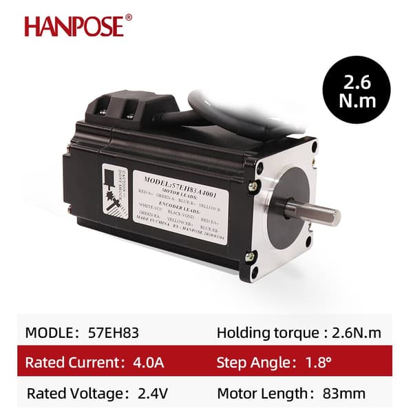 Stepper Motor, Lukket Sløjfe, Høj Moment, AC Strømforsyning,57EH83-CL57 sæt