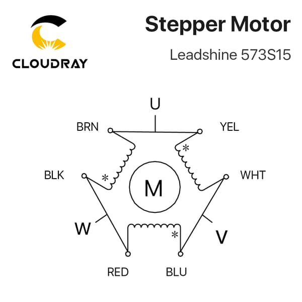 Steppermotor, 3-faset, høj drejningsmoment, 8mm