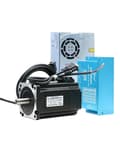 Miniatyrbillede 1 af 2: CNC Nema 34 Lukket Sløjfe Servo Stepper Motor Kit, HBS860H Driver & 400W 60V Strømforsyning,Enkeltakse Kit, 4.5N