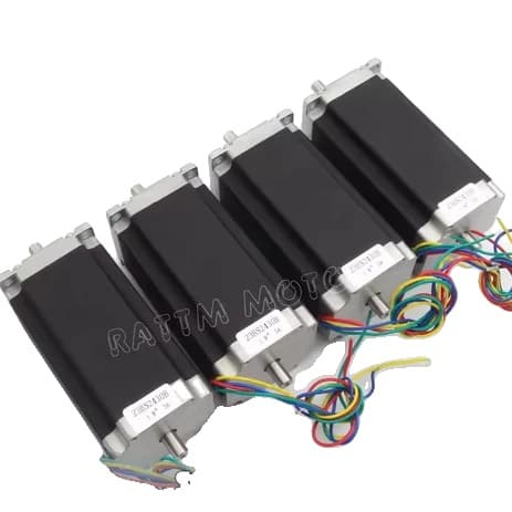 Stepper Motor, Dual Shaft, 3A,4STK