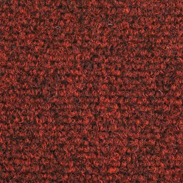 vidaXL selvklæbende trappemåtter 15 stk. nålenagle 56x17x3 cm rød