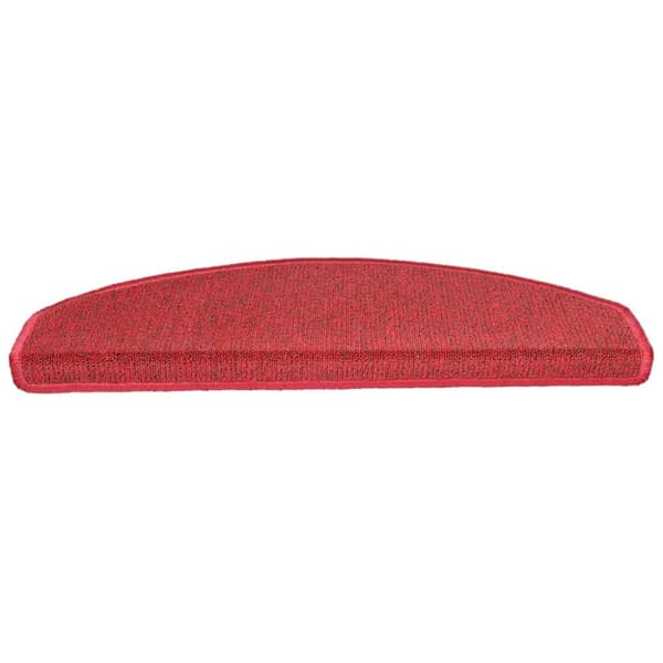 vidaXL 15 stk. trappemåtter 65 x 24 x 4 cm bordeauxrød