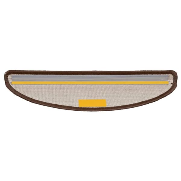 vidaXL 15 stk. trappemåtter 56x17x3 cm brun