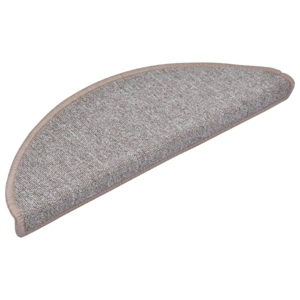 vidaXL Trappematter lys brun 15 stk 65x24x4 cm
