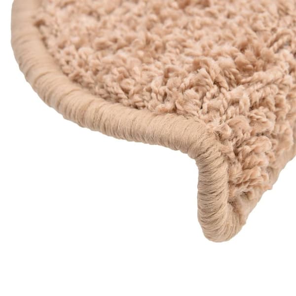 vidaXL Trappstegsmattor 15 st beige 56x17x3 cm