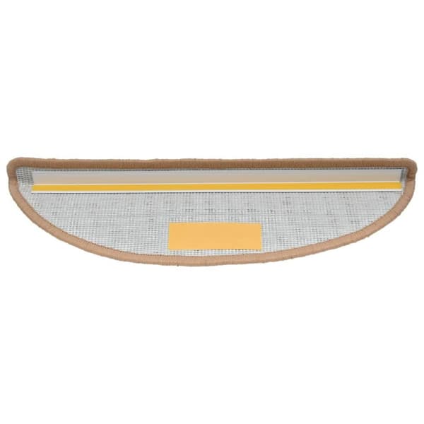 vidaXL Trappstegsmattor 15 st beige 56x17x3 cm
