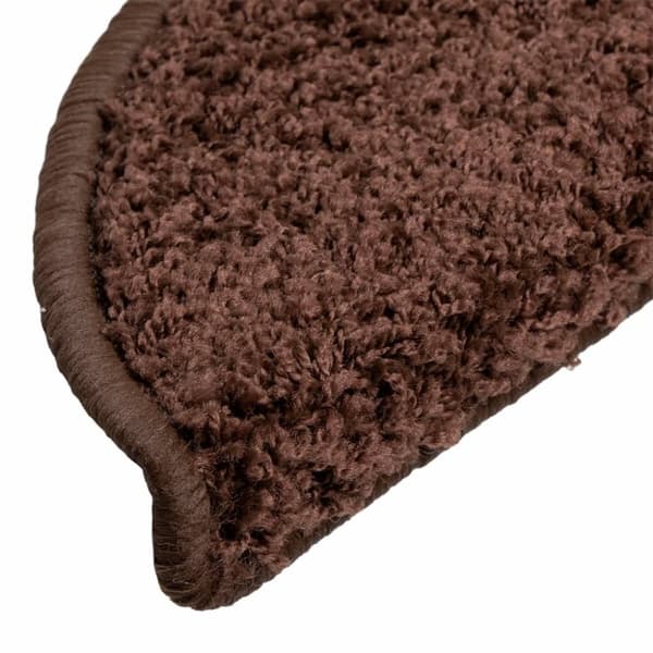 vidaXL Trappstegsmattor 15 st brun 56x17x3 cm
