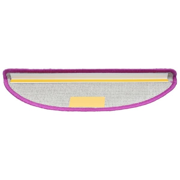 vidaXL 15 stk. trappemåtter 65x21x4 cm violet