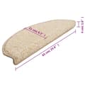 Miniatyrbilde 8 av 9: vidaXL Trappetrinnstepper 15 stk kremhvit 65x21x4 cm