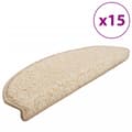Miniatyrbilde 1 av 9: vidaXL Trappetrinnstepper 15 stk kremhvit 65x21x4 cm