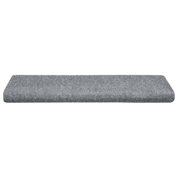 vidaXL Trappematter 15 stk nålestempel 65x21x4 cm lysegrå