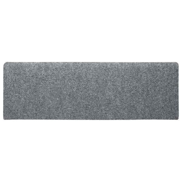 vidaXL Trappematter 15 stk nålestempel 65x21x4 cm lysegrå