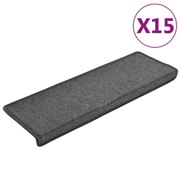 vidaXL Trappetrinnstepper 15 stk 65x21x4 cm mørkegrå