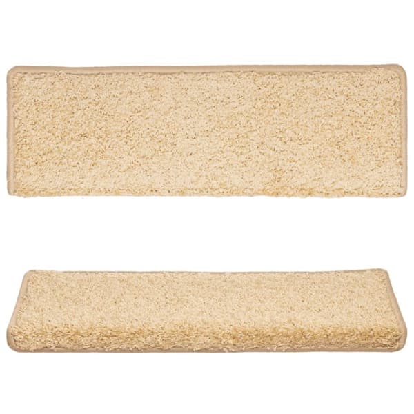 vidaXL 15 stk. trappemåtter 65x21x4 cm brun