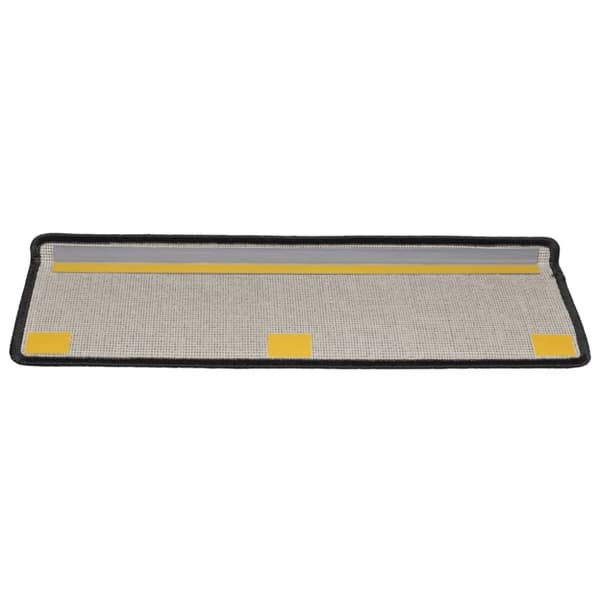 vidaXL 15 stk. trappemåtter 65x21x4 cm antracitgrå