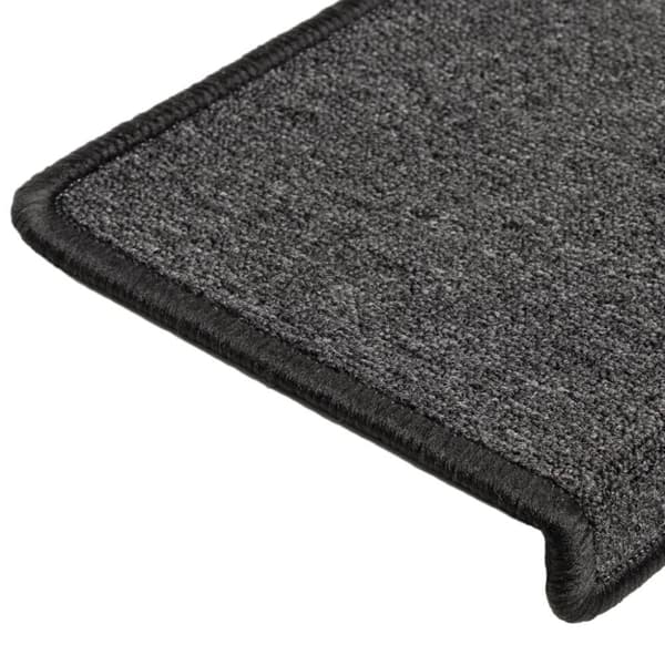 vidaXL 15 stk. trappemåtter 65x21x4 cm antracitgrå
