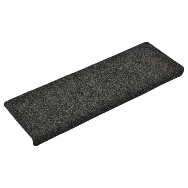 vidaXL 15 stk. trappemåtter tuftet 65x21x4 cm grå