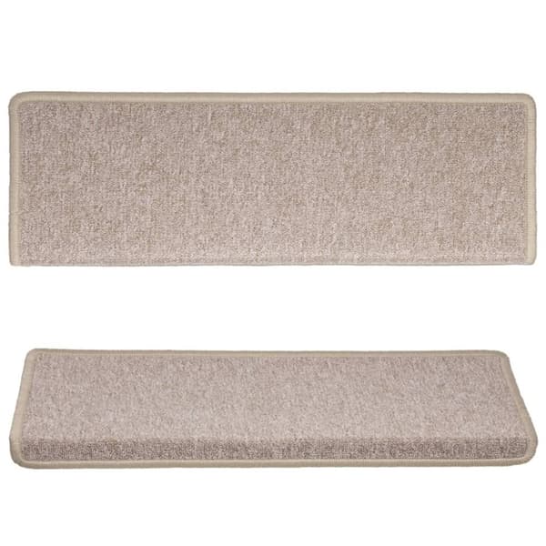 vidaXL 15 stk. trappemåtter 65x21x4 cm gråbrun