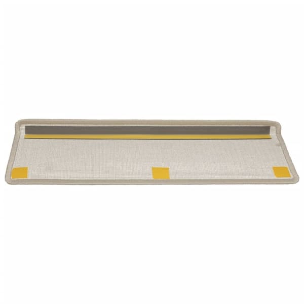 vidaXL 15 stk. trappemåtter 65x21x4 cm gråbrun