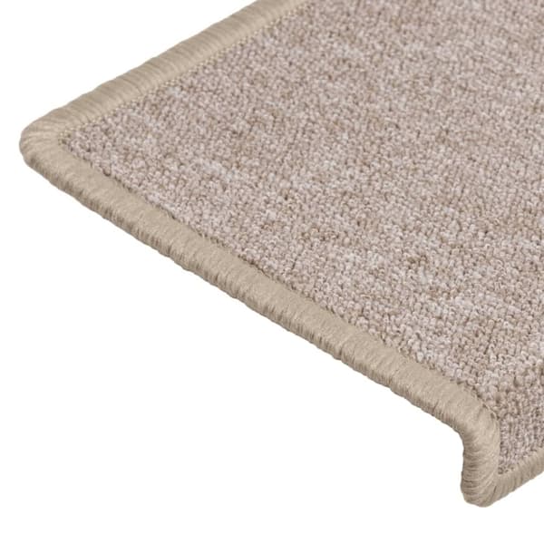 vidaXL 15 stk. trappemåtter 65x21x4 cm gråbrun