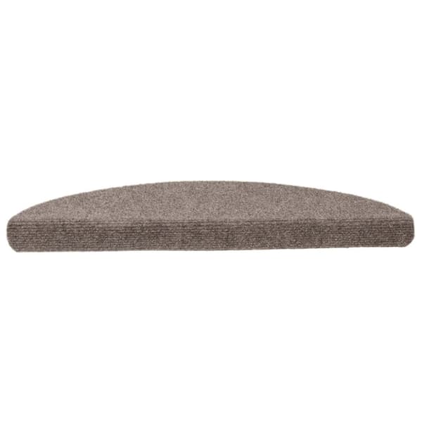 vidaXL Trappstegsmattor självhäftande 15 st gräddvit 56x17x3 cm brodyr