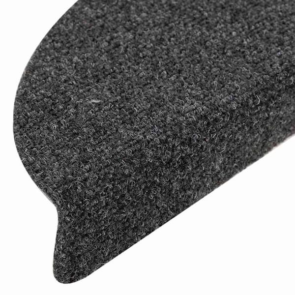 vidaXL Trappstegsmattor självhäftande 15 st antracit 65x21x4 cm brodyr