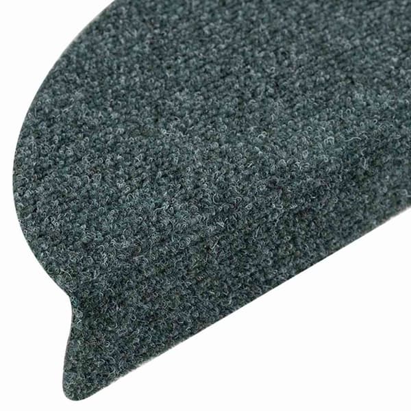 vidaXL Selvklebende trappematter 15 stk grønn 65x21x4 cm nålestempel
