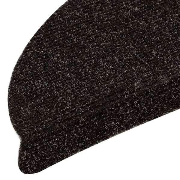 vidaXL selvklæbende trappemåtter 15 stk. 65x21x4 cm tuftet mørkebrun