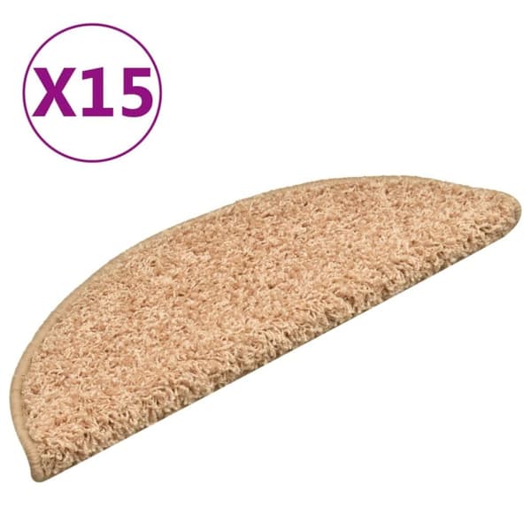 vidaXL Trappetrinnstepper 15 stk gull 56x17x3 cm